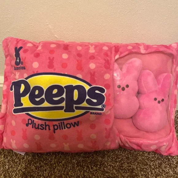 Pink Peeps Pillow - Picture 1 of 3